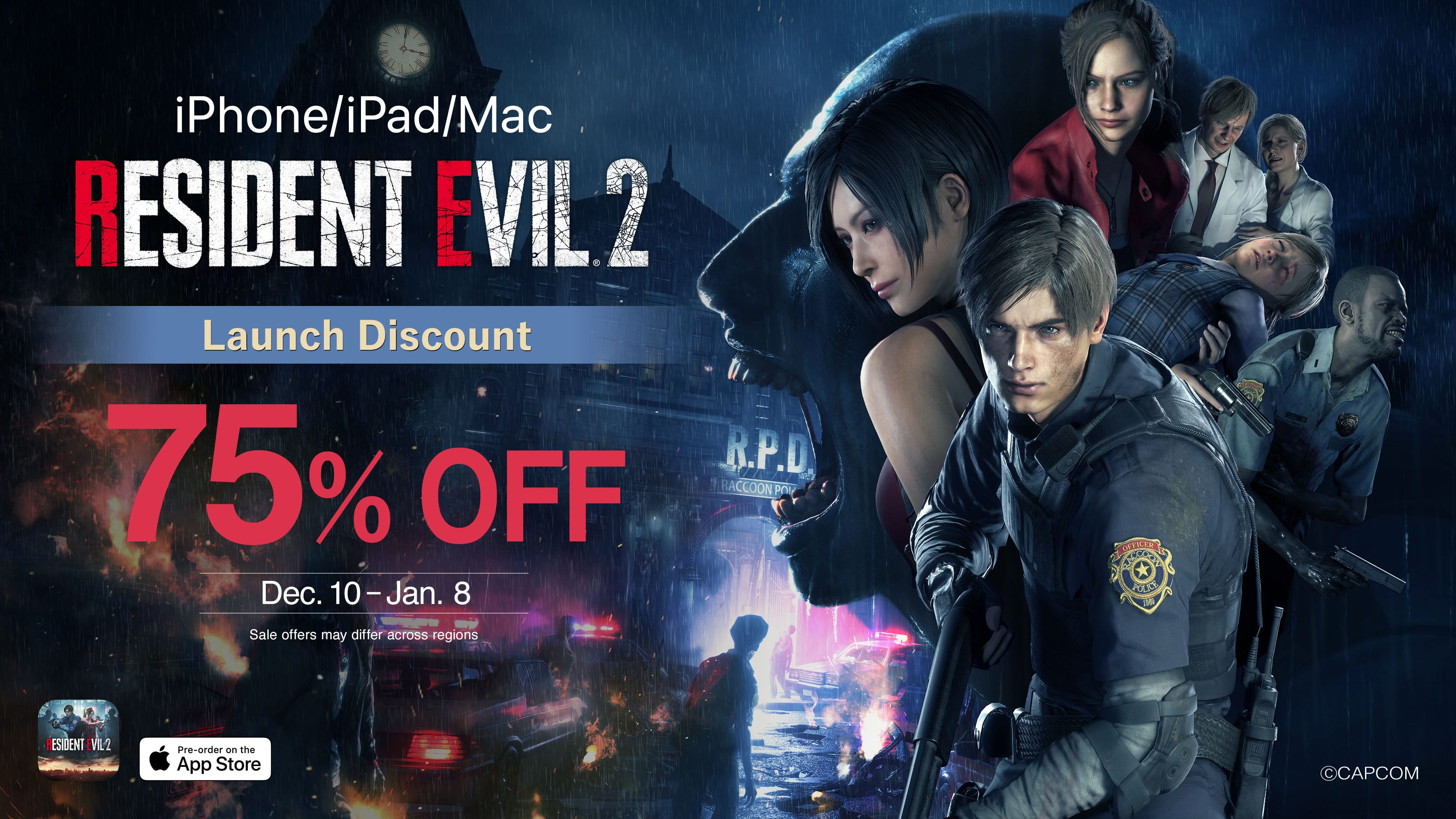 Resident Evil 2 Now Available on iPhone, iPad, and Mac