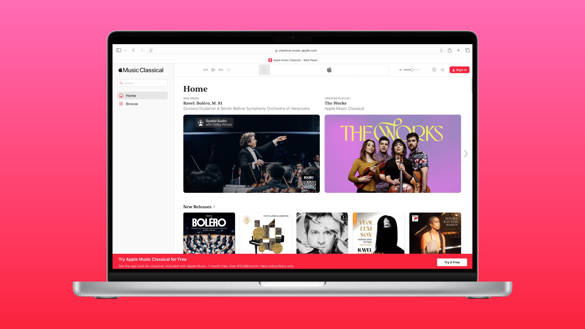 Apple Music Classical Now Available on the Web