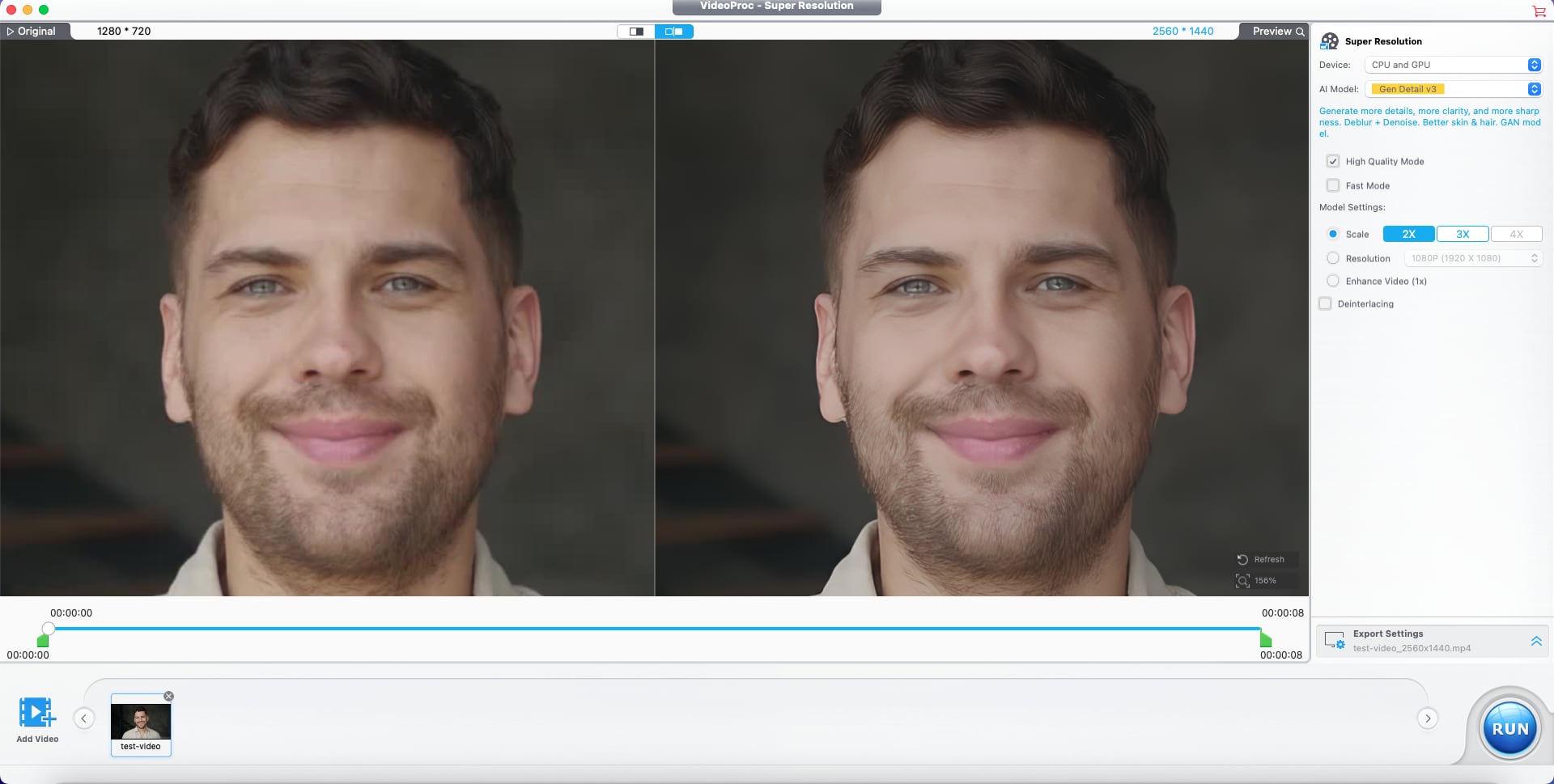 ai superresolution video