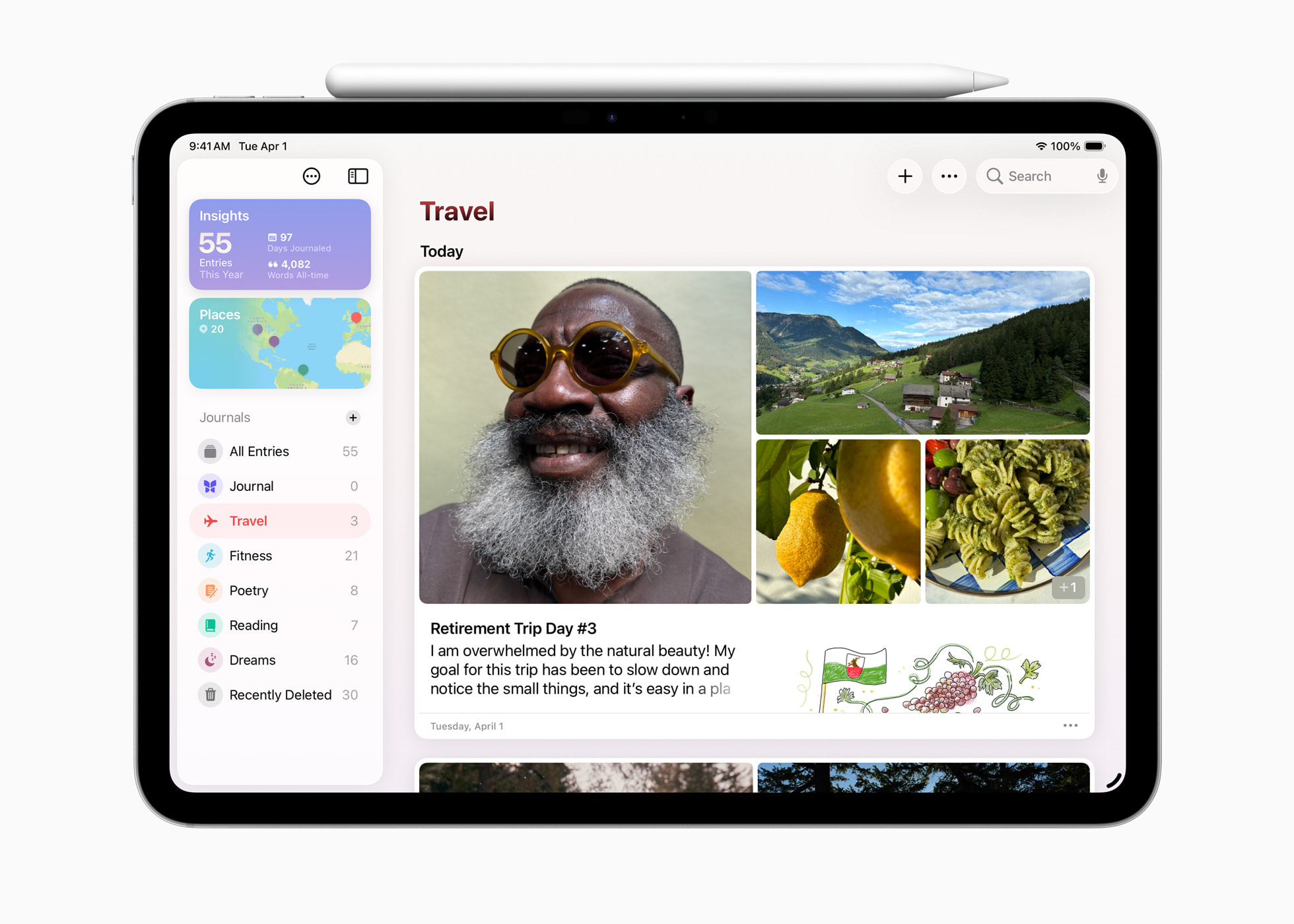 iPadOS 26 Journal App
