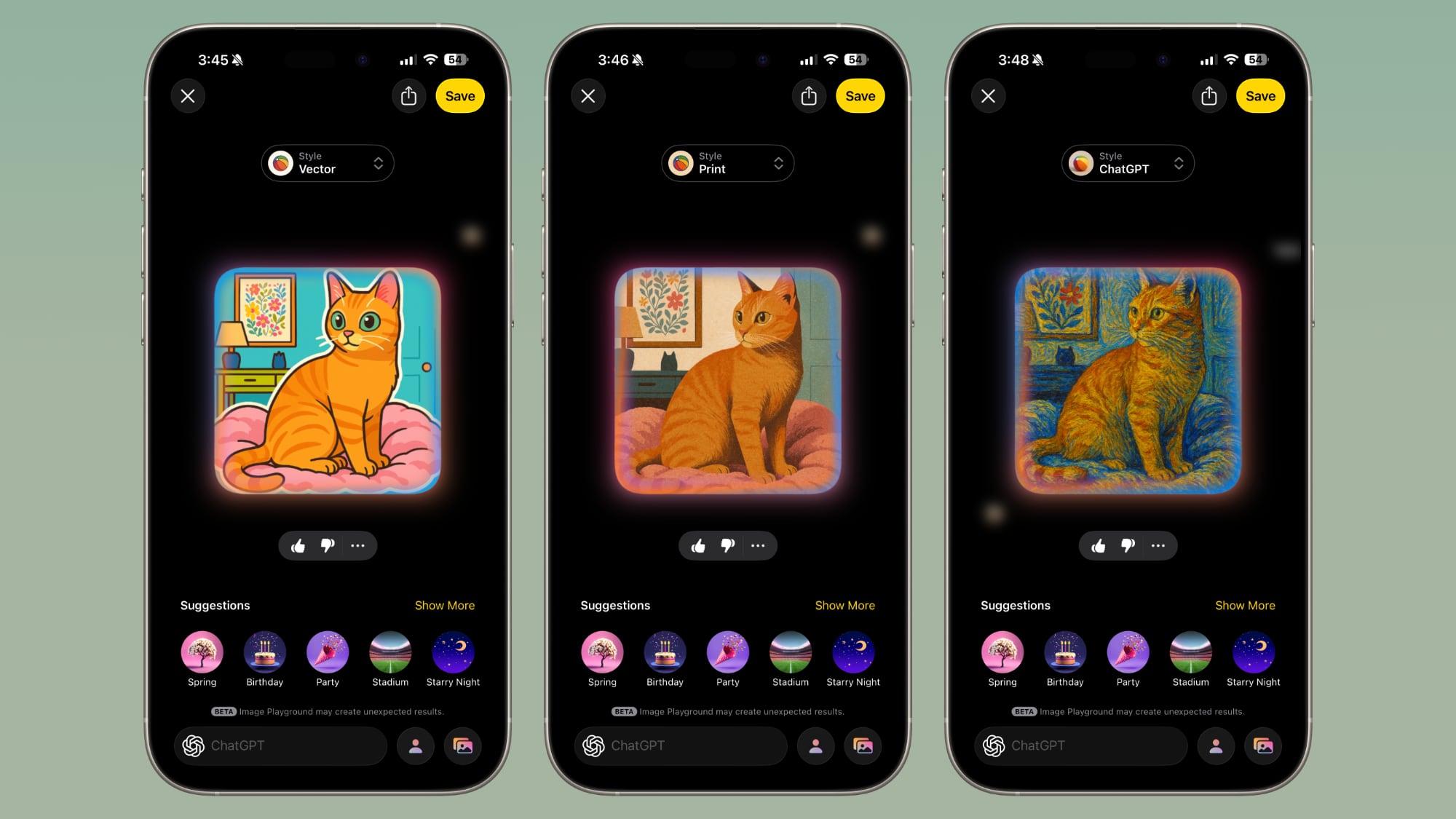 ios 26 image playground styles set 2