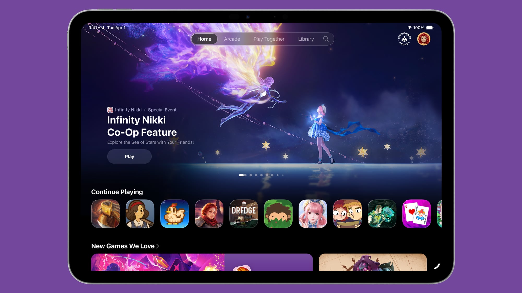 ipados 26 games app