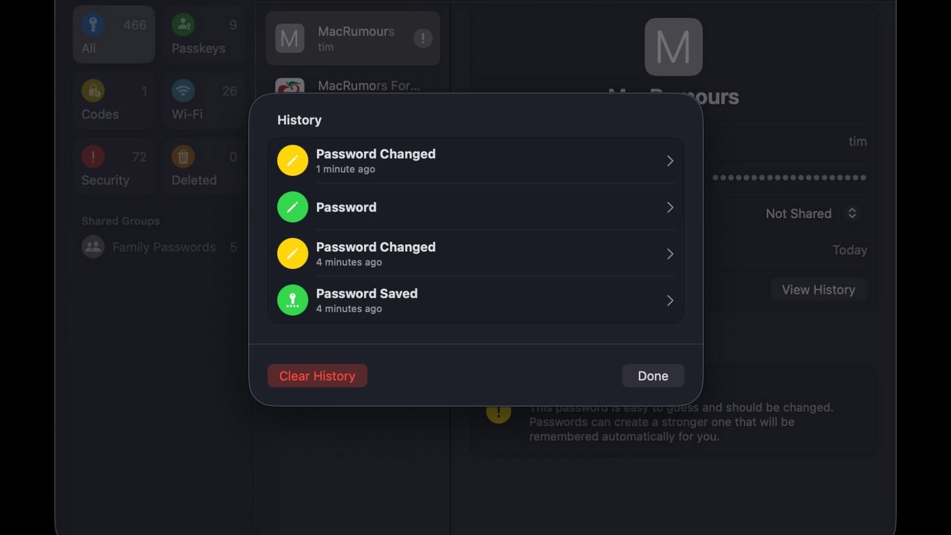 Apple’s Passwords App Gains Version History Feature