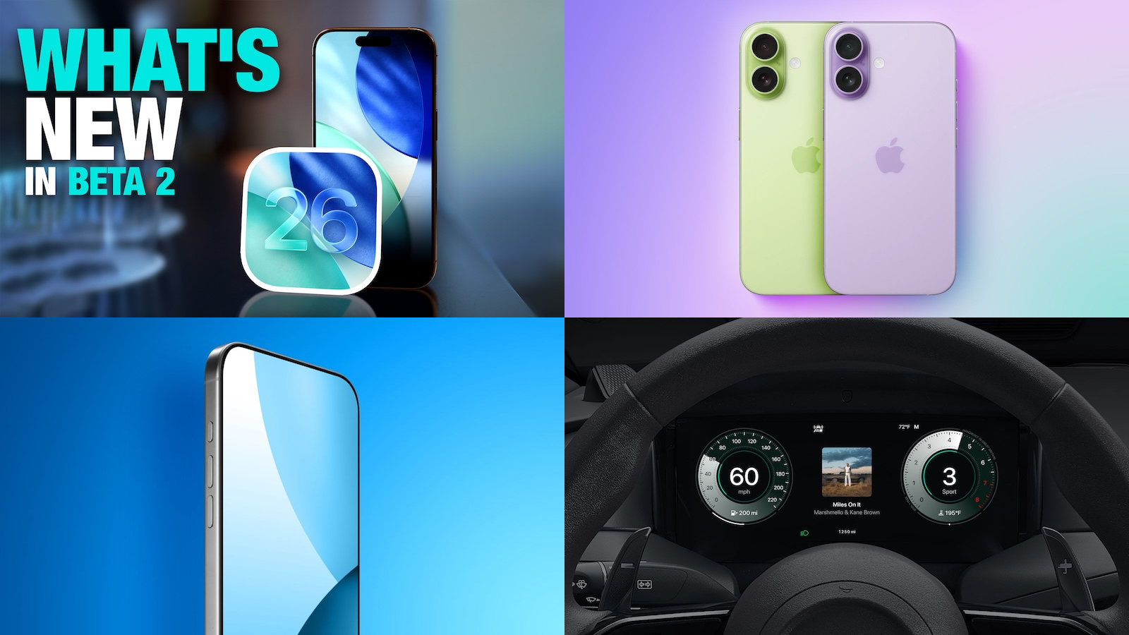 Top Stories: iOS 26 Beta 2, iPhone 17 Color Rumors, and More