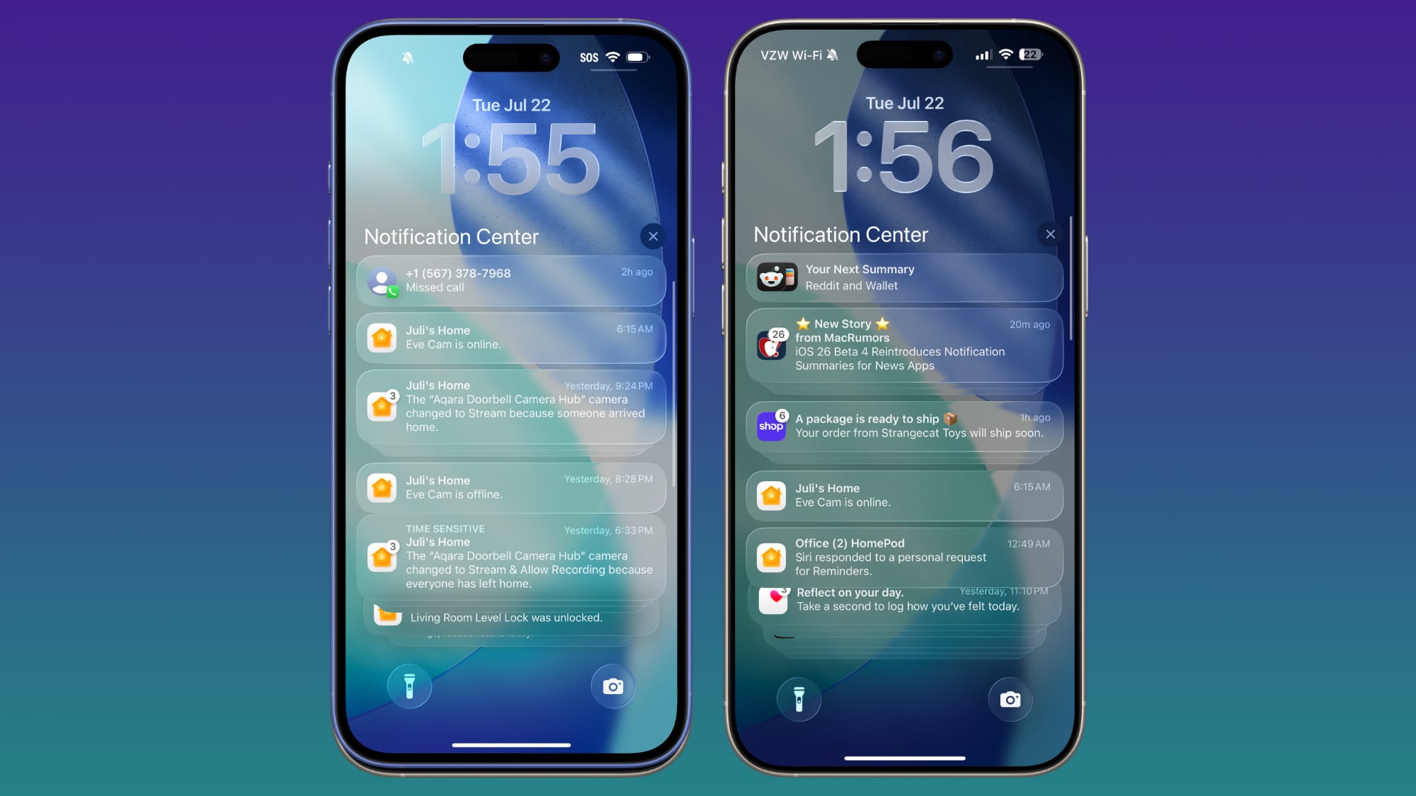 ios 26 b4 lock screen