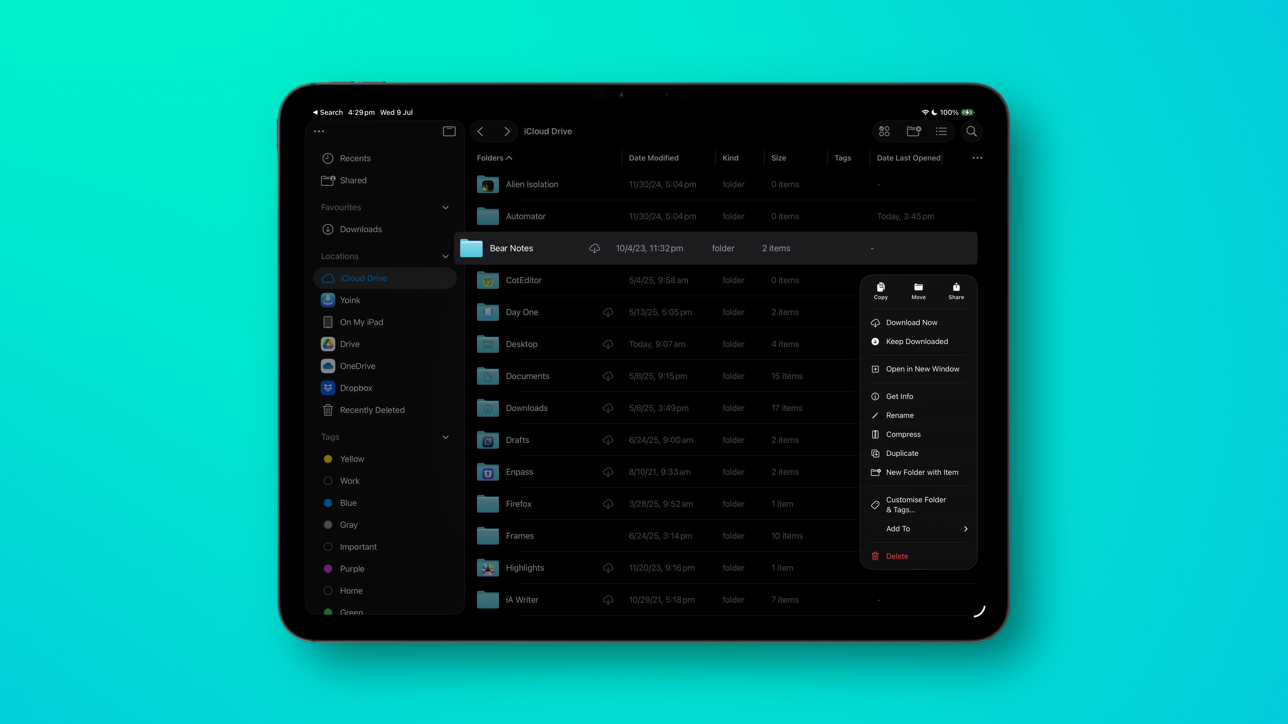 ipados 26 files app