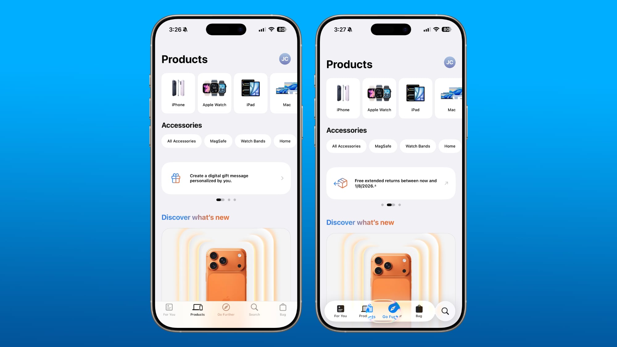 apple store app update liquid glass