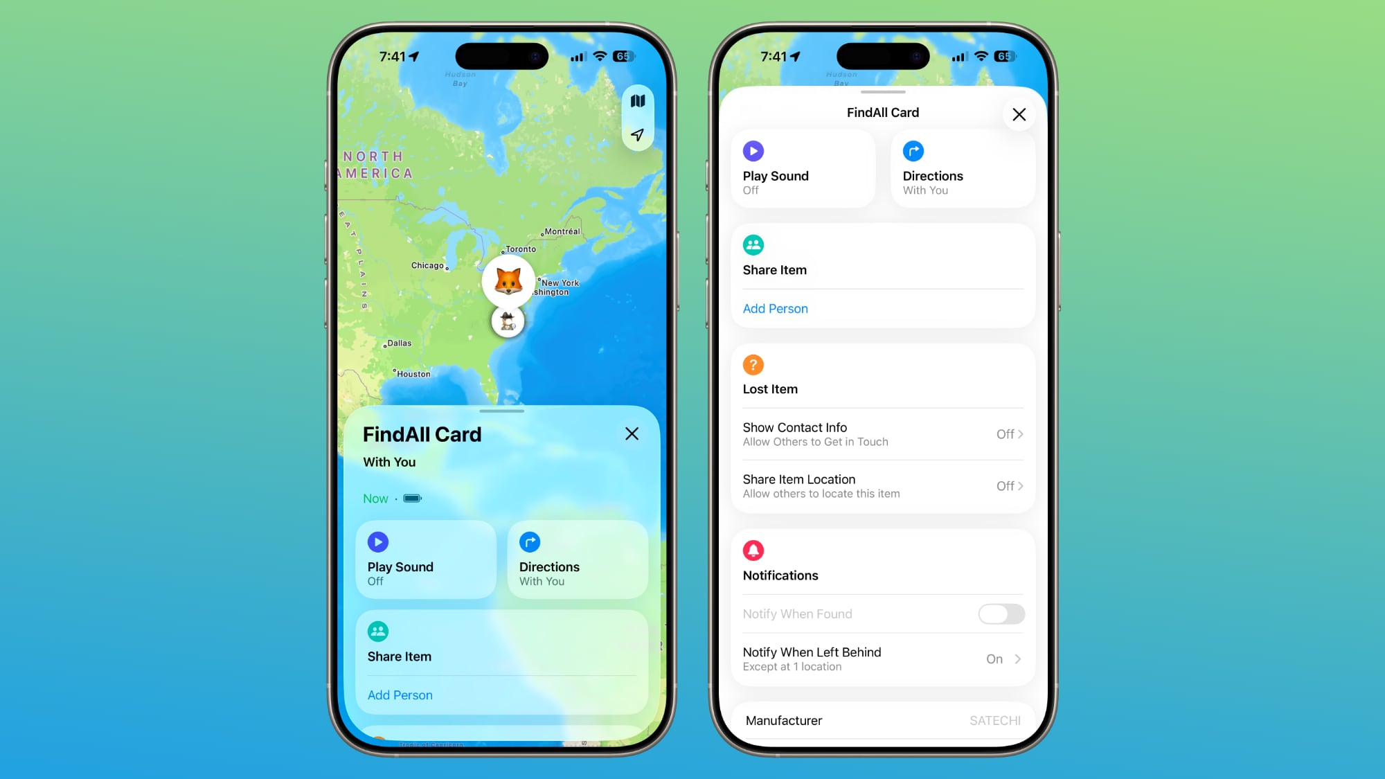 satechi findall find my app
