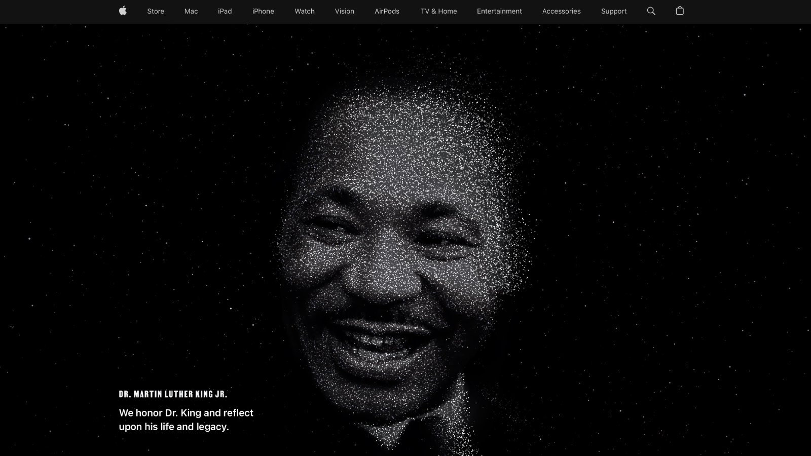 Apple Honors Dr. Martin Luther King Jr. With Full-Page Website Tribute