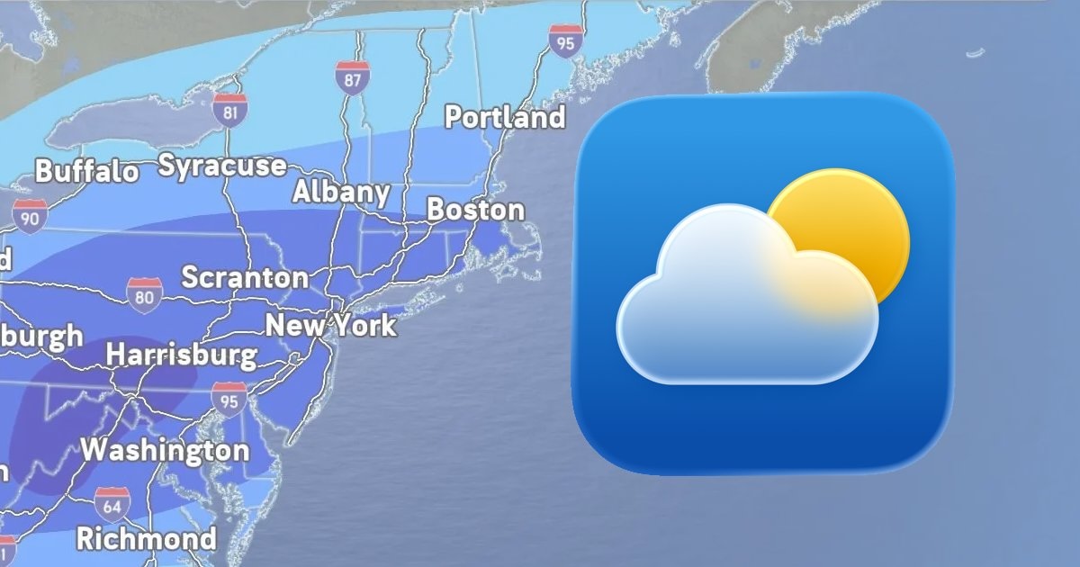 Why is the Apple Weather App on the iPhone Predicting So Much Snow?