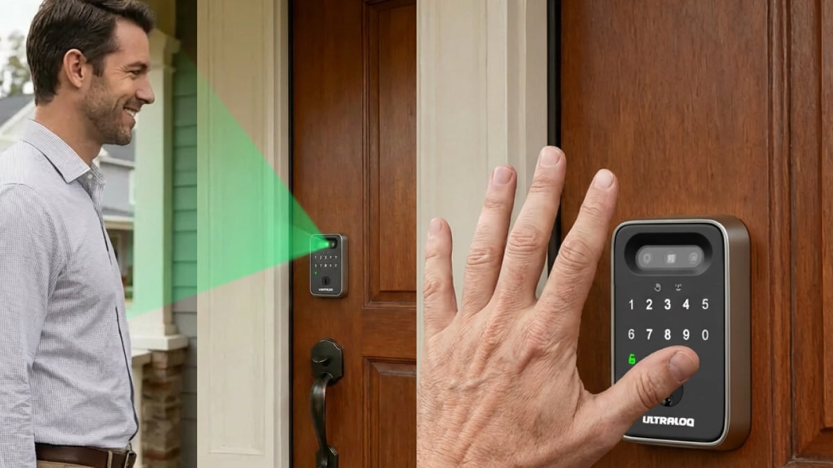 CES 2026: The Ultraloq Bolt Sense Smart Lock Uses Palm Vein and Facial Recognition to Unlock Your Door