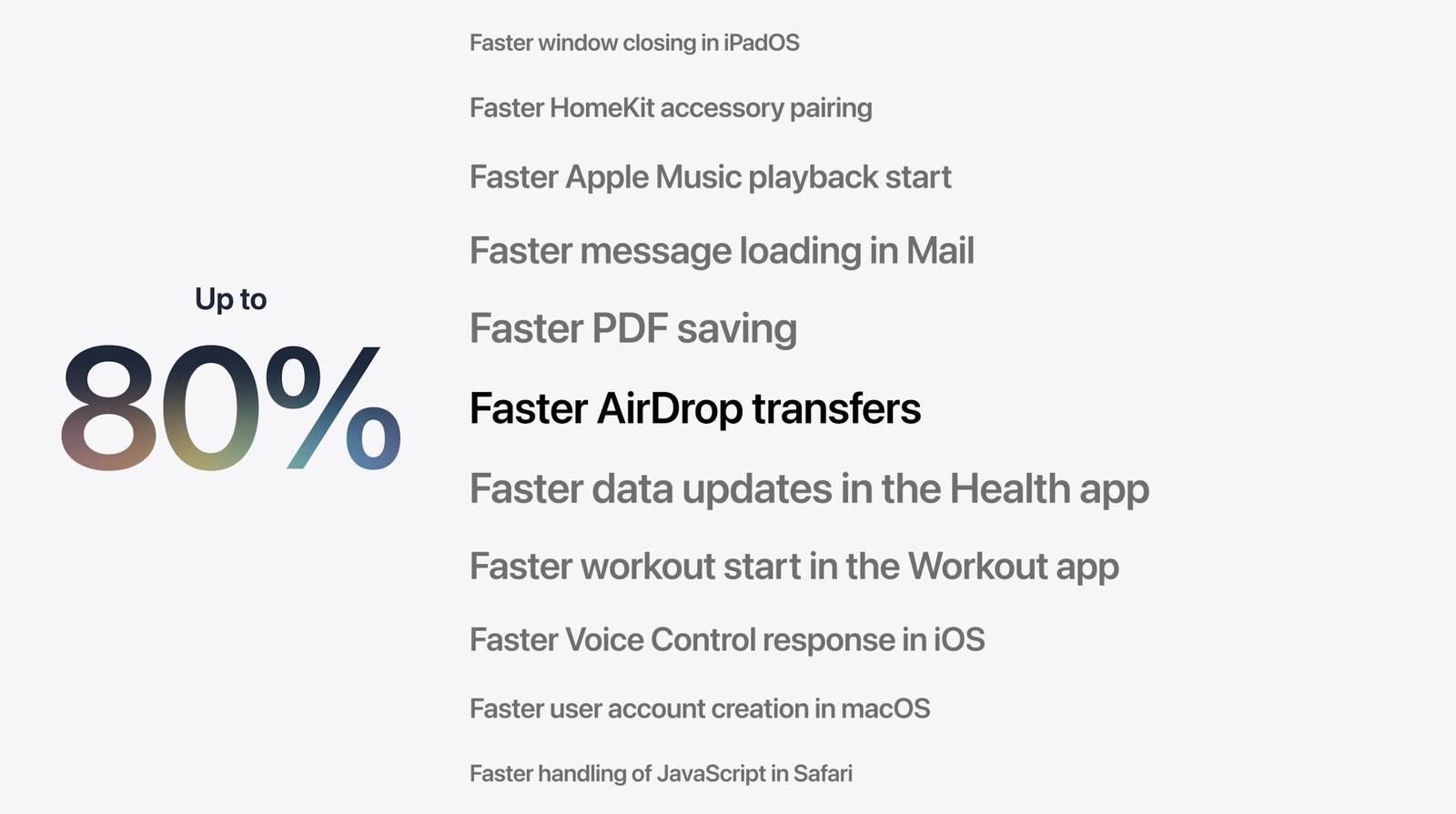 Apple Touts Faster Core Software Features Across Devices
