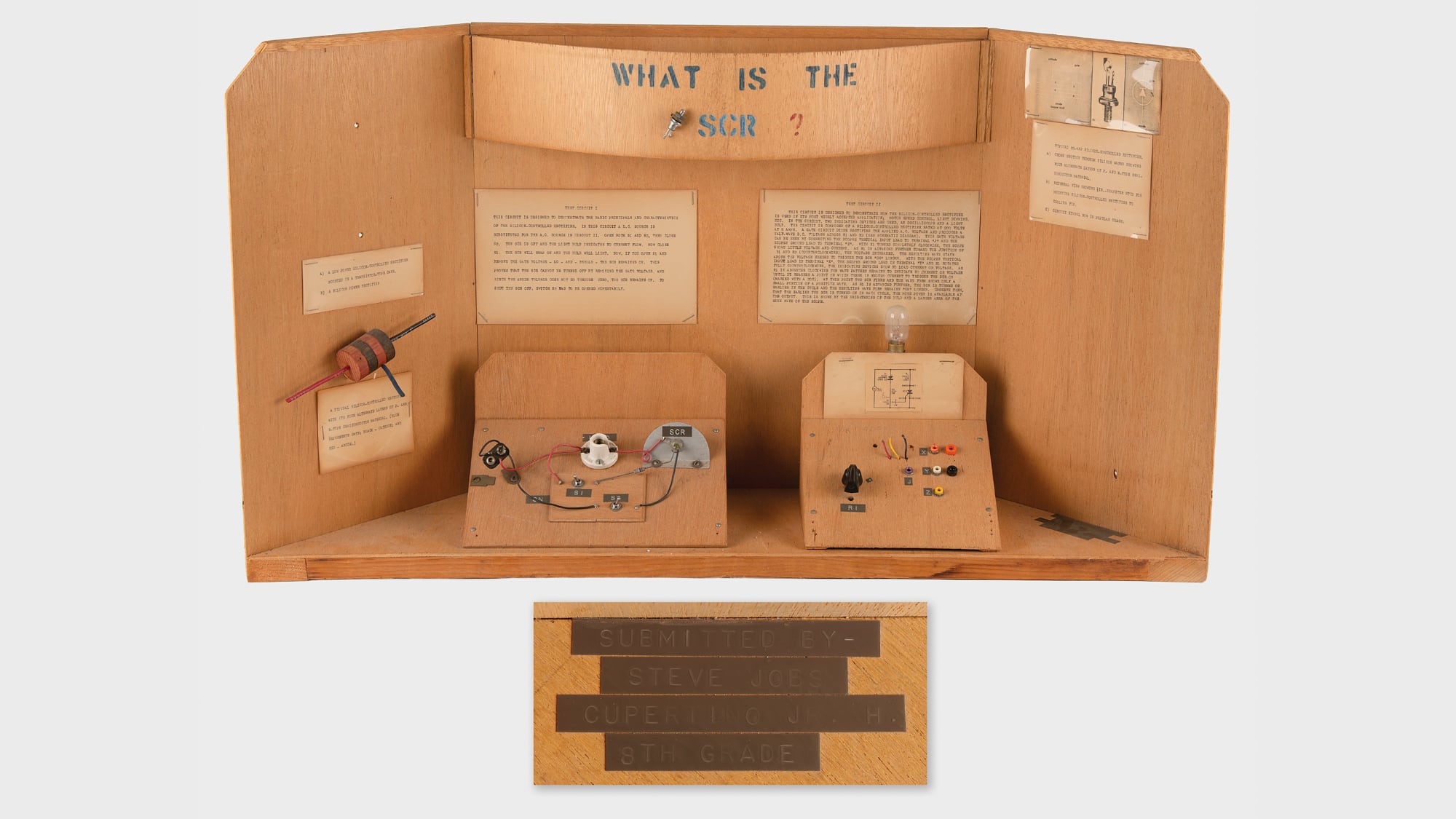 Steve Jobs’ 8th Grade Science Project Sells for $34,375