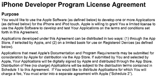 145357 iphone developer agreement