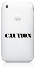 164135 iphone caution