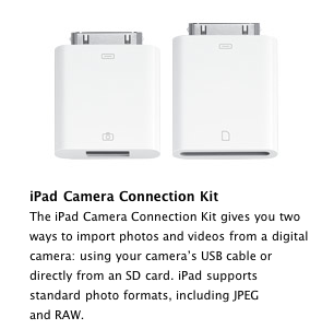 110740 ipad camera connection kit