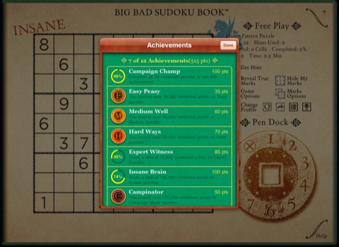 133150 big bad sudoku book ipad game center