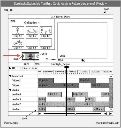 112102 scrollable video editing toolbar 500