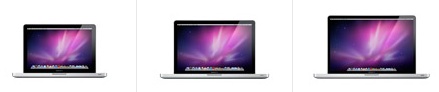 233529 macbook pros 2010 three sizes