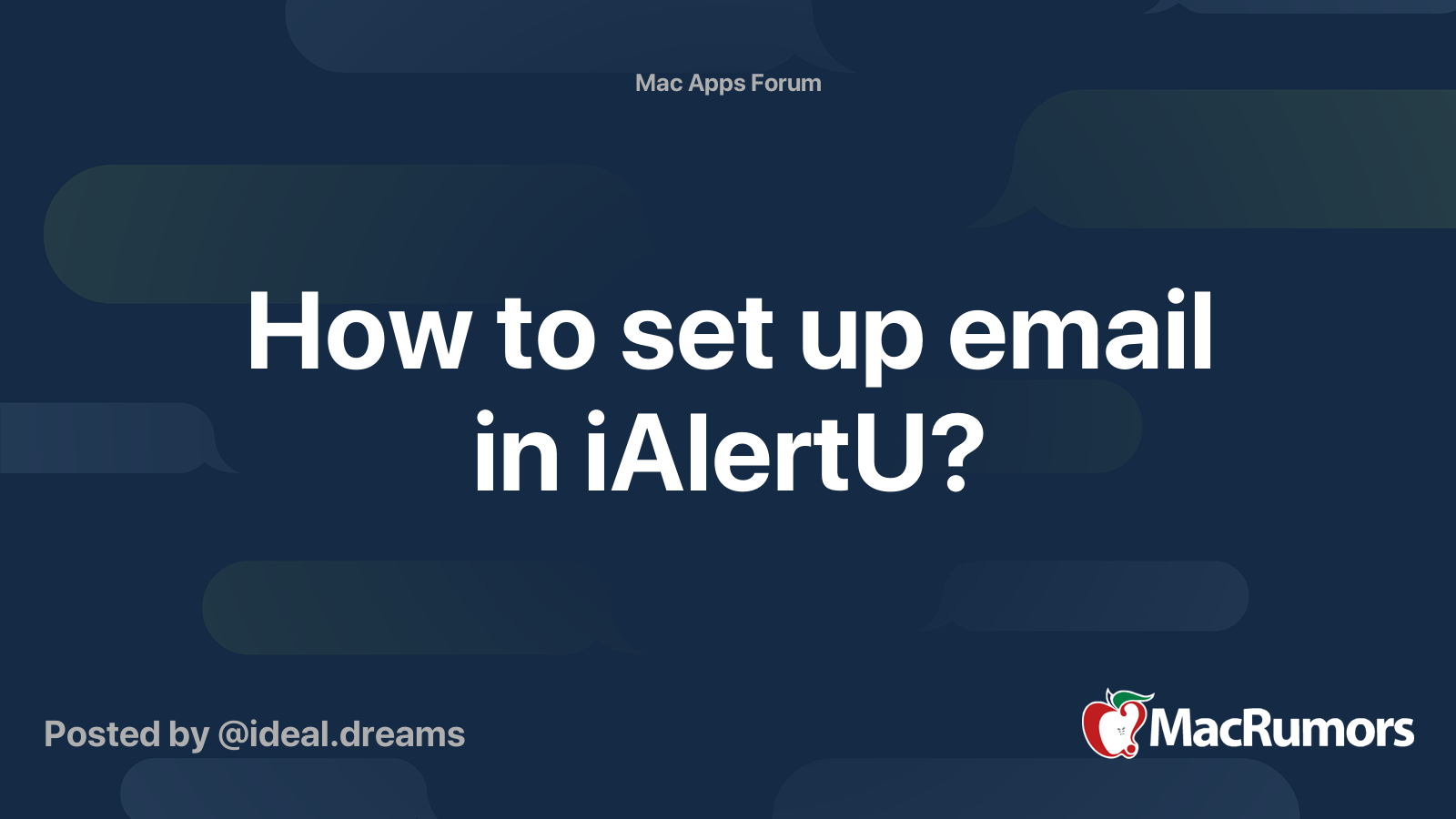 how-to-set-up-email-in-ialertu-macrumors-forums