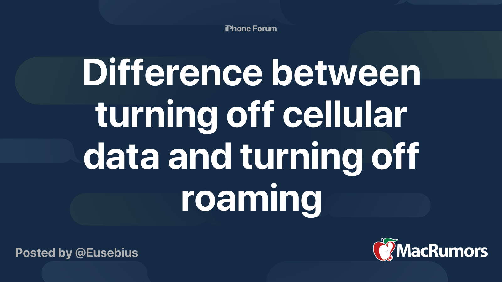 Difference between turning off cellular data and turning off roaming