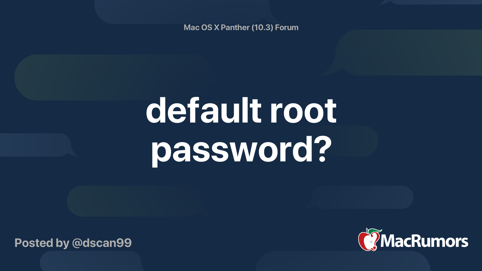default mysql root password mac