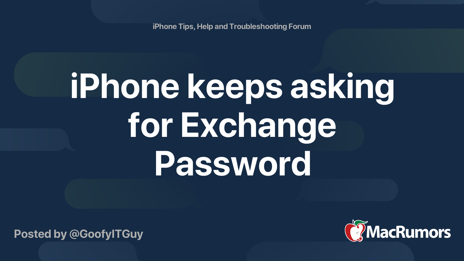 iphone mail app keeps asking for exchange password