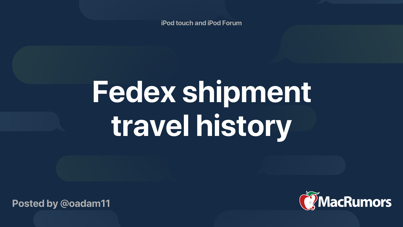fedex ship history