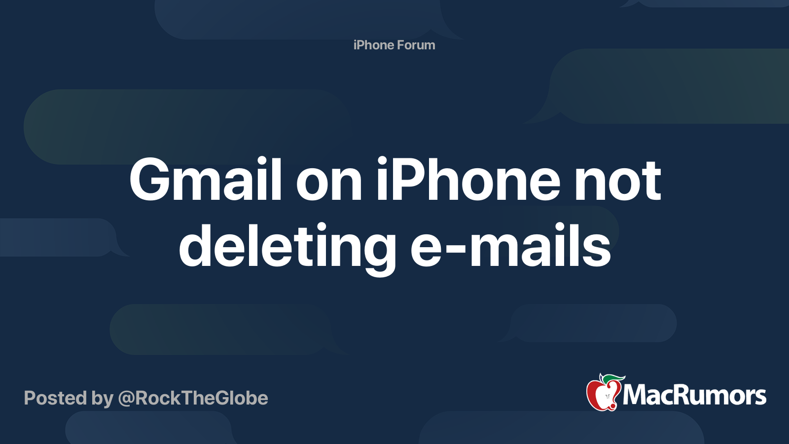 iphone mail app not deleting gmail