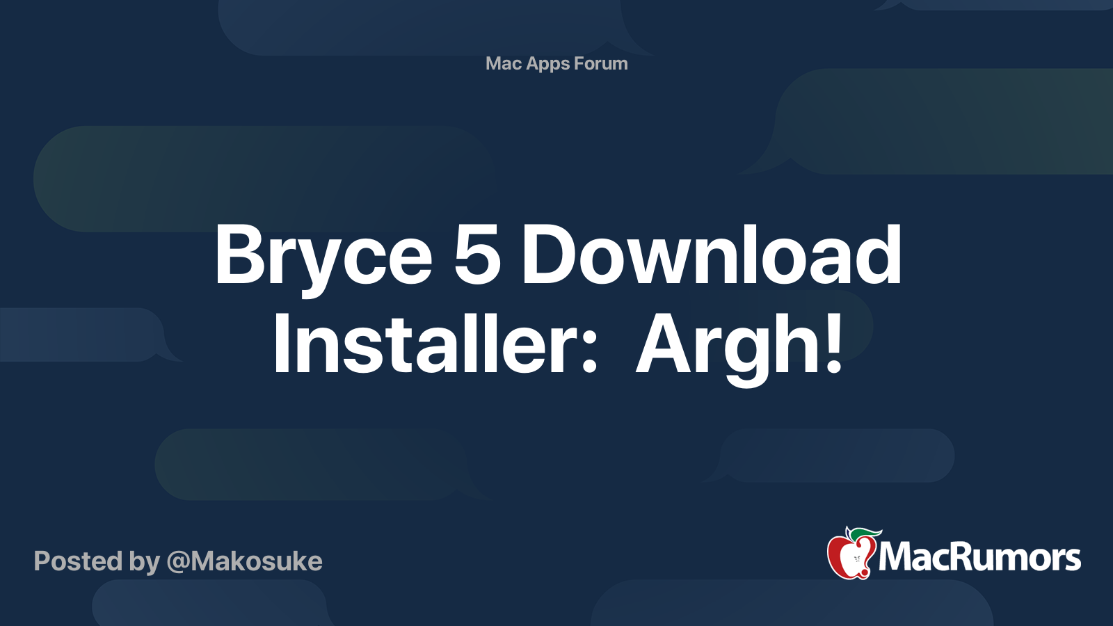 bryce 5 download free mac