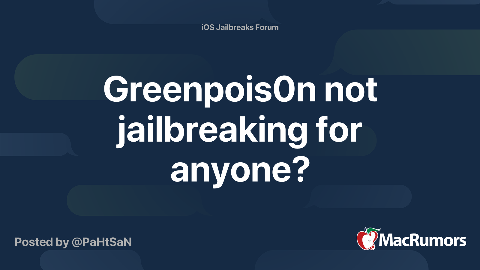 Greenpois0n Not Jailbreaking For Anyone Macrumors Forums