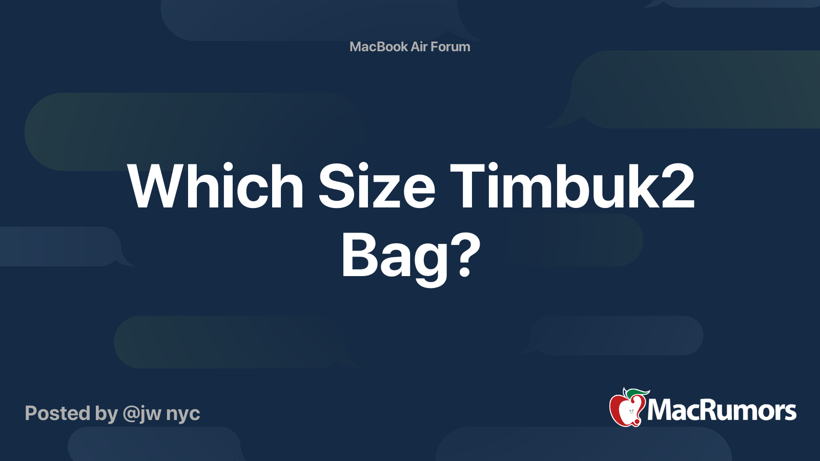 timbuk2 messenger bag size chart