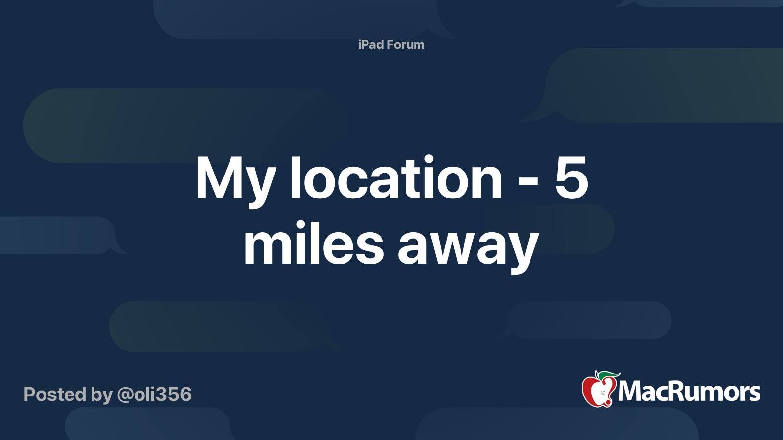 5 miles away from my location map