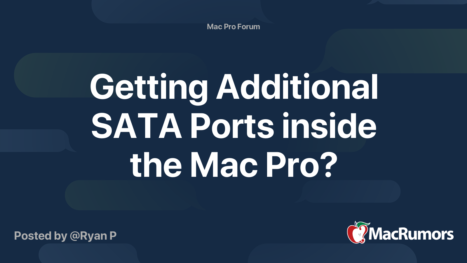 Getting Additional Sata Ports Inside The Mac Pro Macrumors Forums