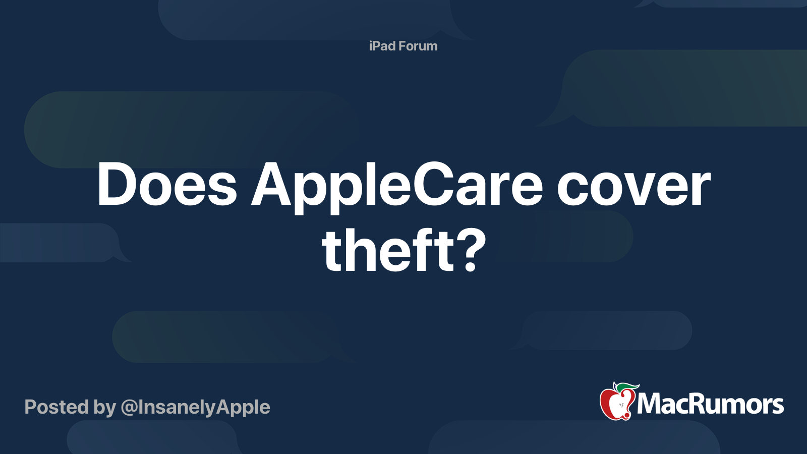 does-applecare-cover-theft-macrumors-forums