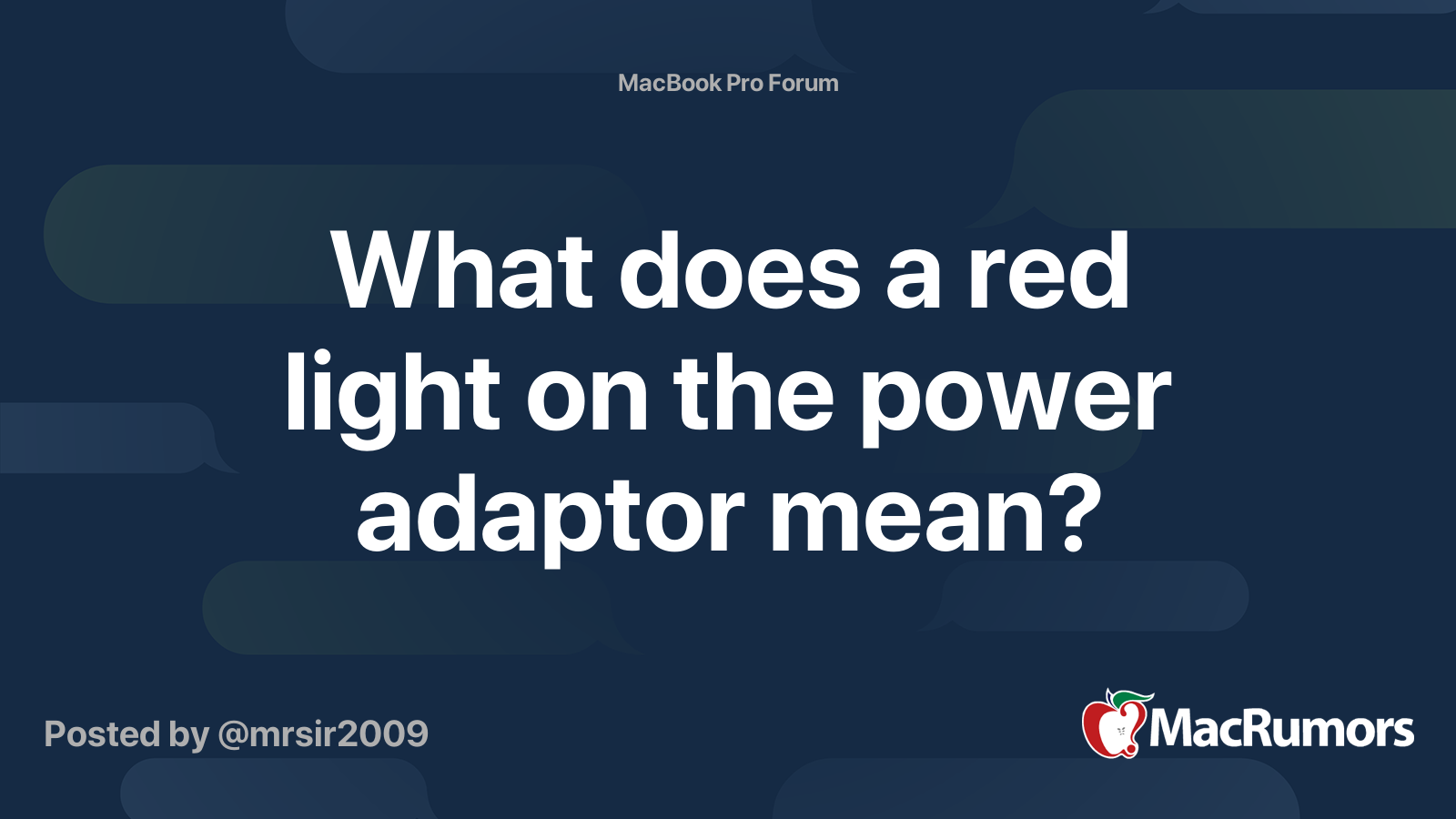 what-does-a-red-light-on-the-power-adaptor-mean-macrumors-forums