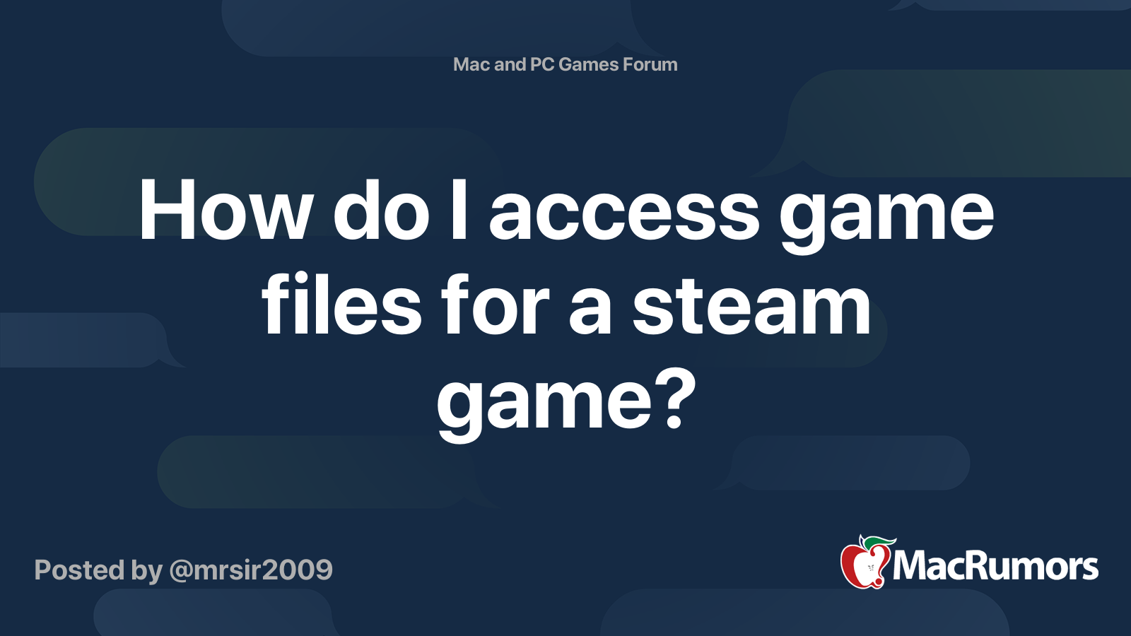 How to find steam game folders on mac shortcut