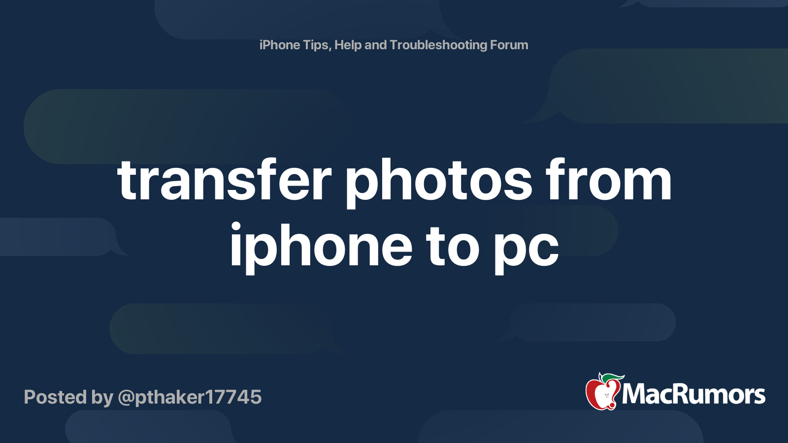 Cannot Transfer Large Video From Iphone To Pc