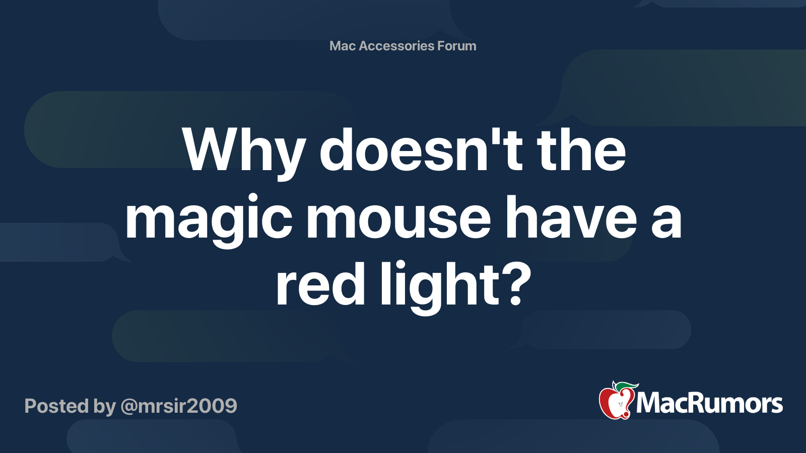 Magic mouse online light