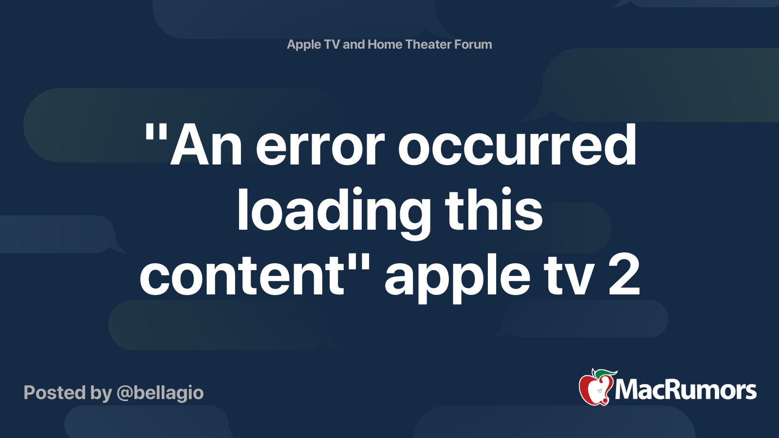 prime video quit working on apple tv