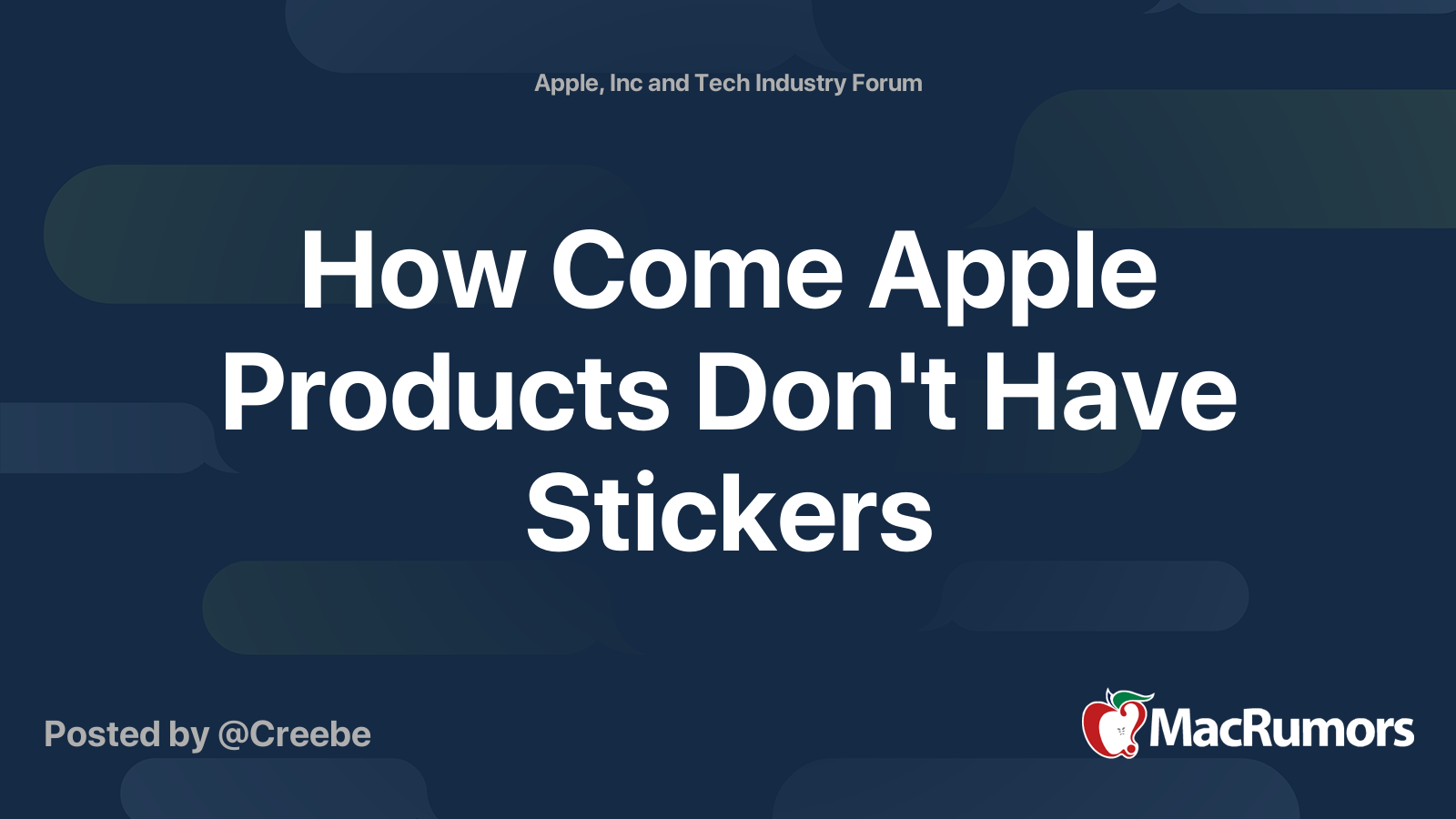 Why Apple Products Come With Stickers 
