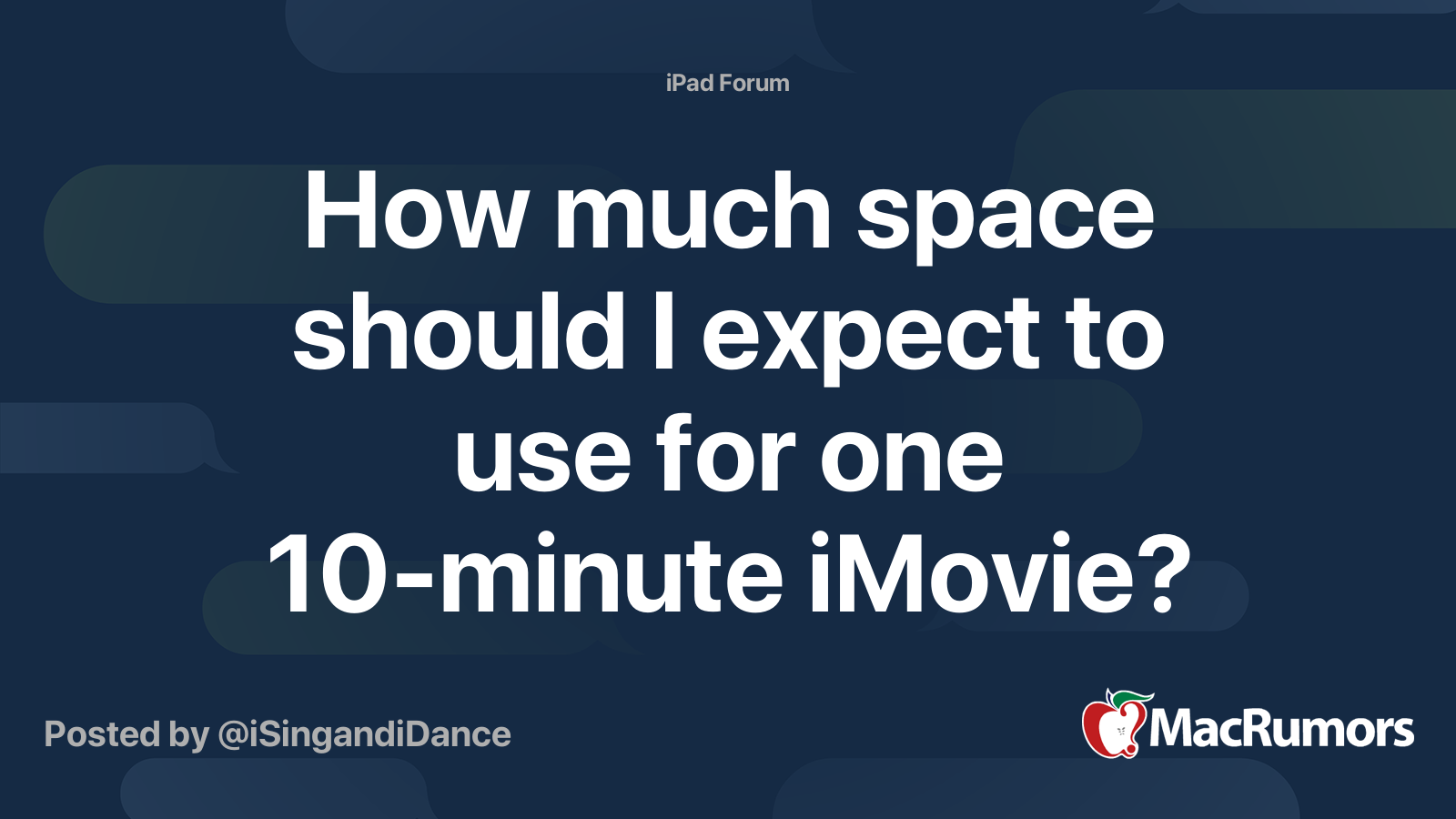 how-much-space-should-i-expect-to-use-for-one-10-minute-imovie