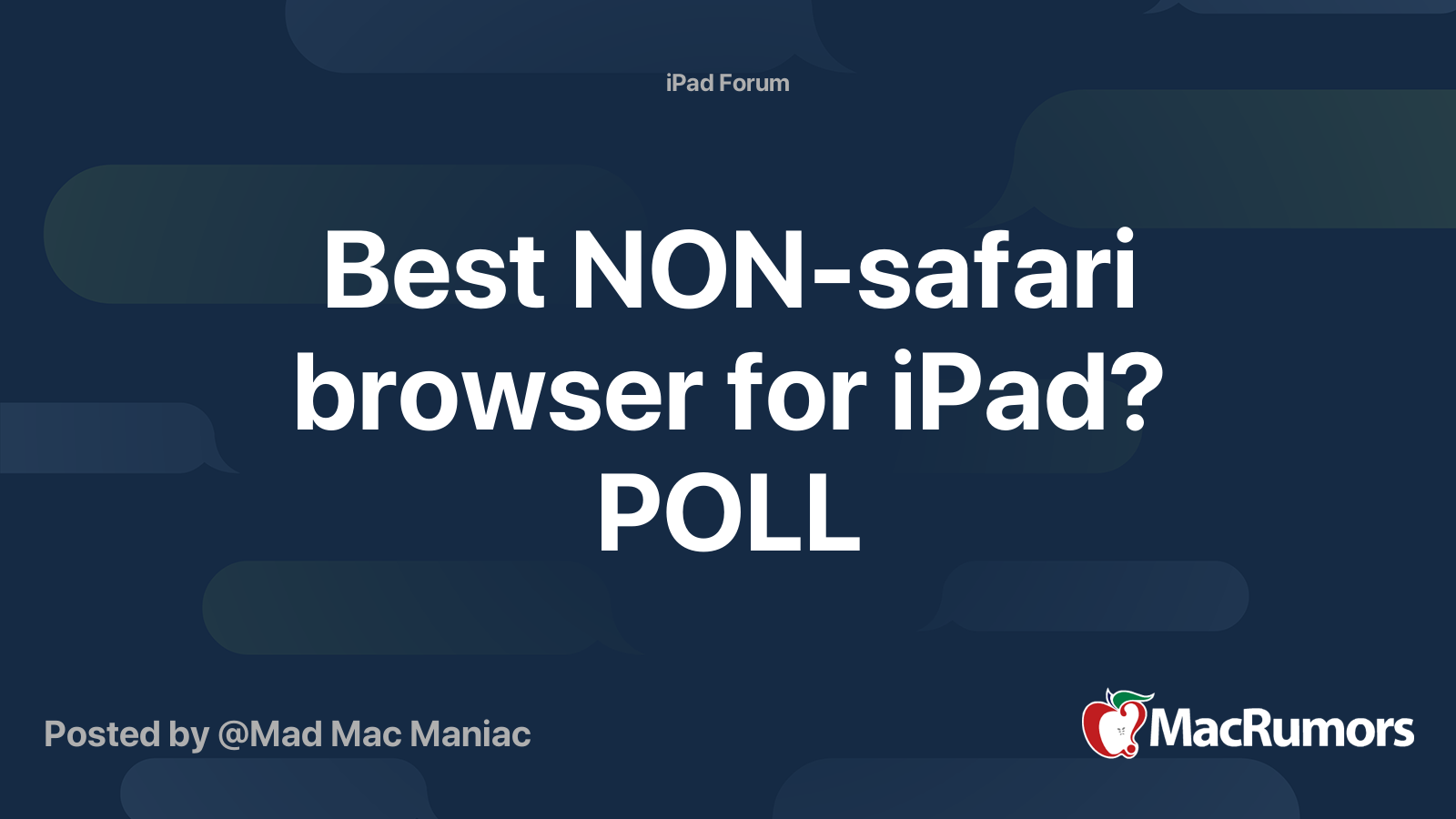 non safari browser for ipad