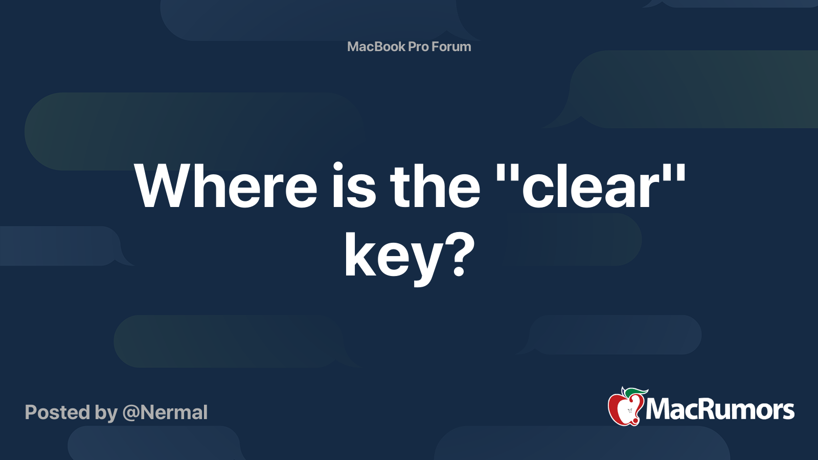 where-is-the-clear-key-macrumors-forums