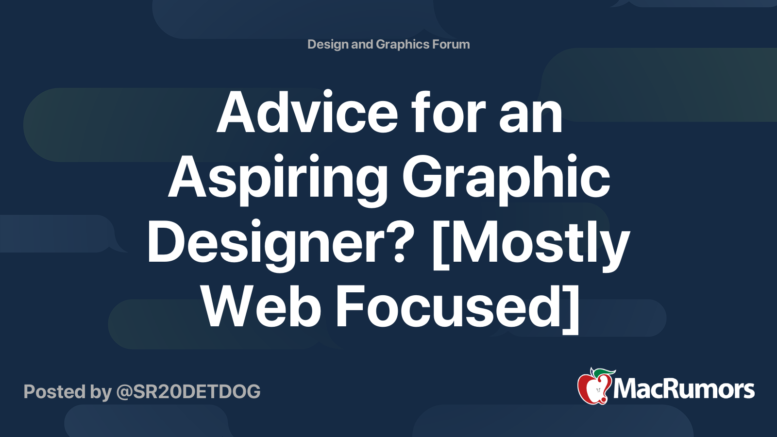 Advice for an Aspiring Graphic Designer? [Mostly  Focused