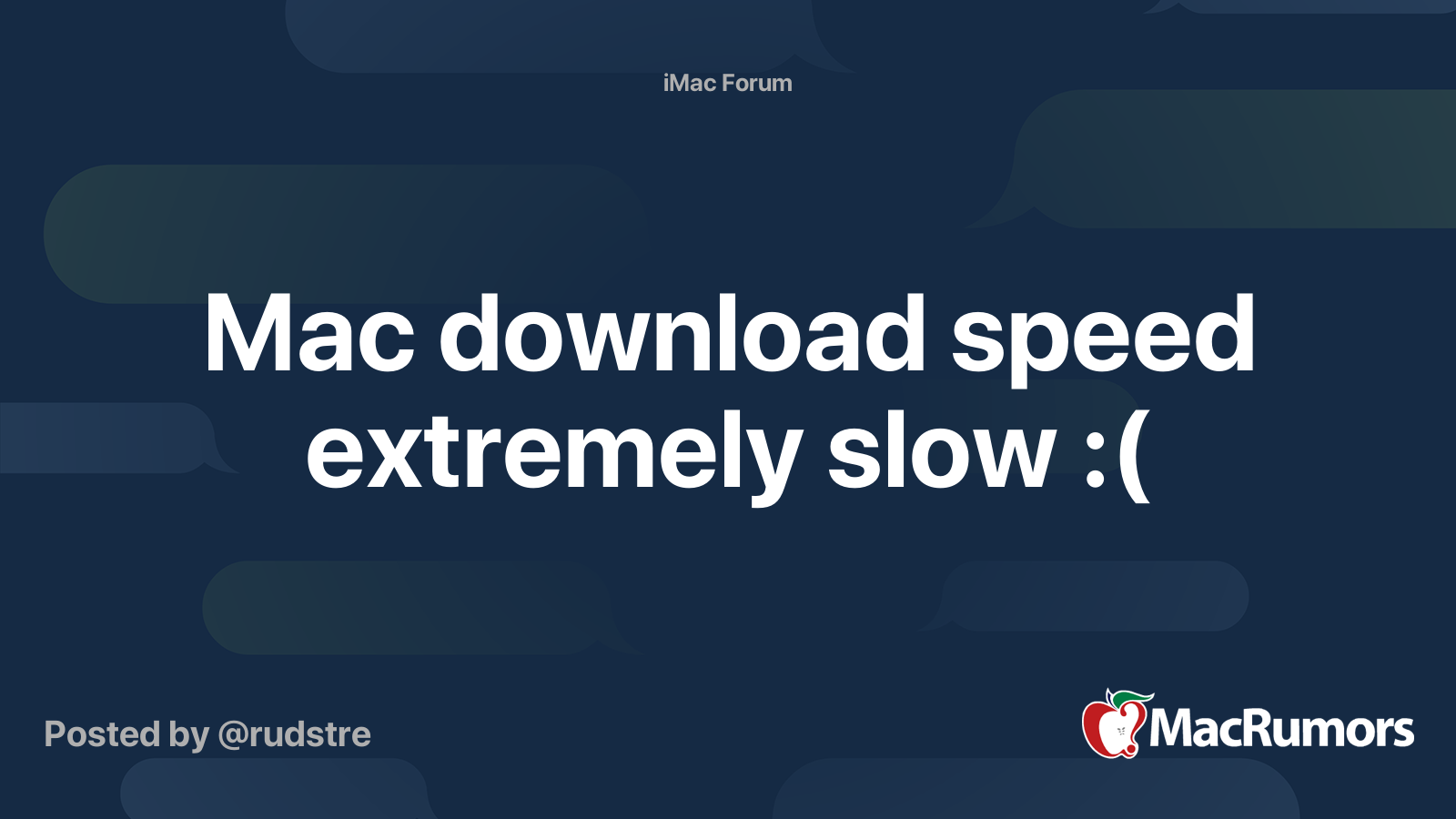 mac download speed slow
