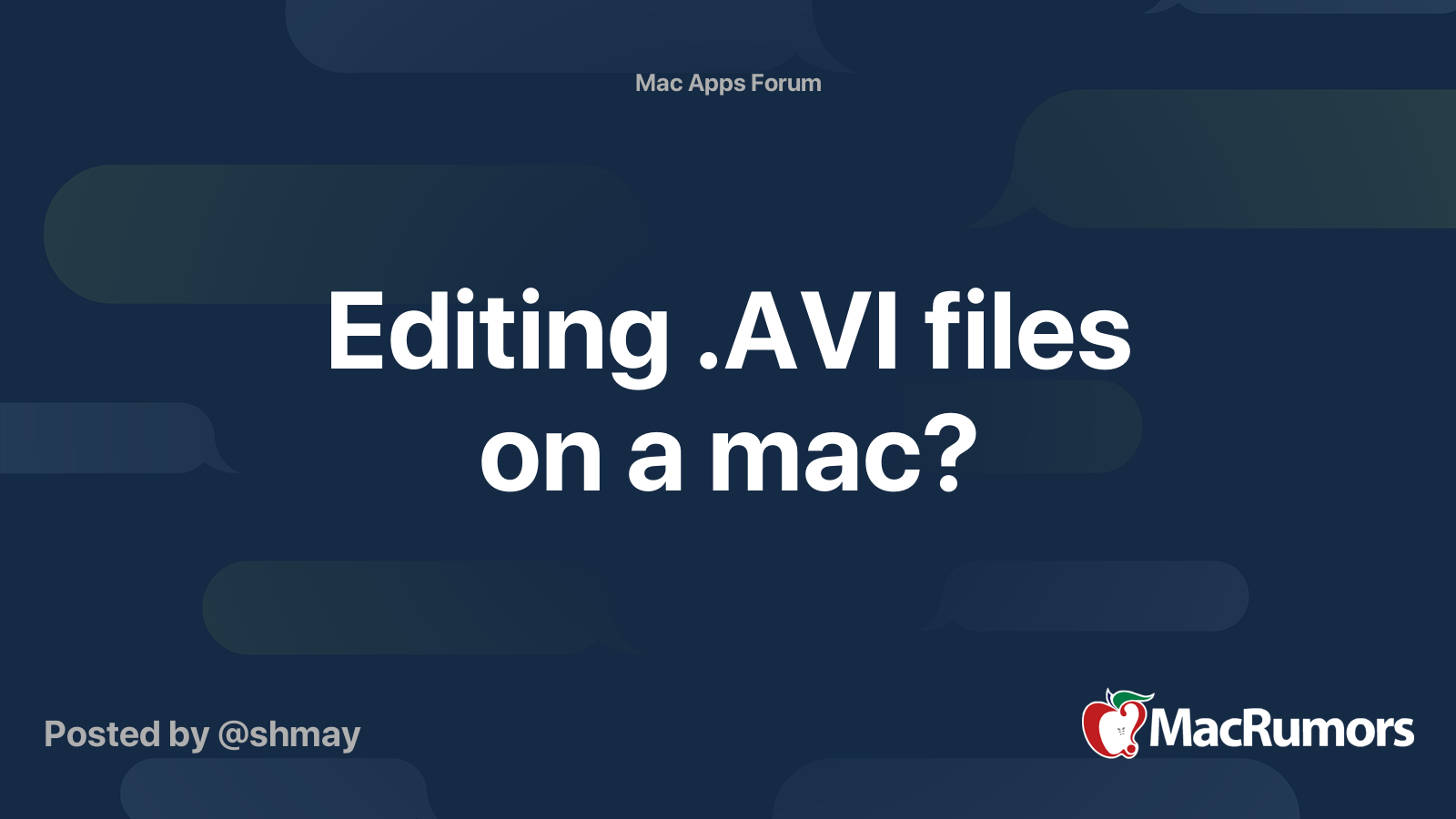 Avi Files For Mac