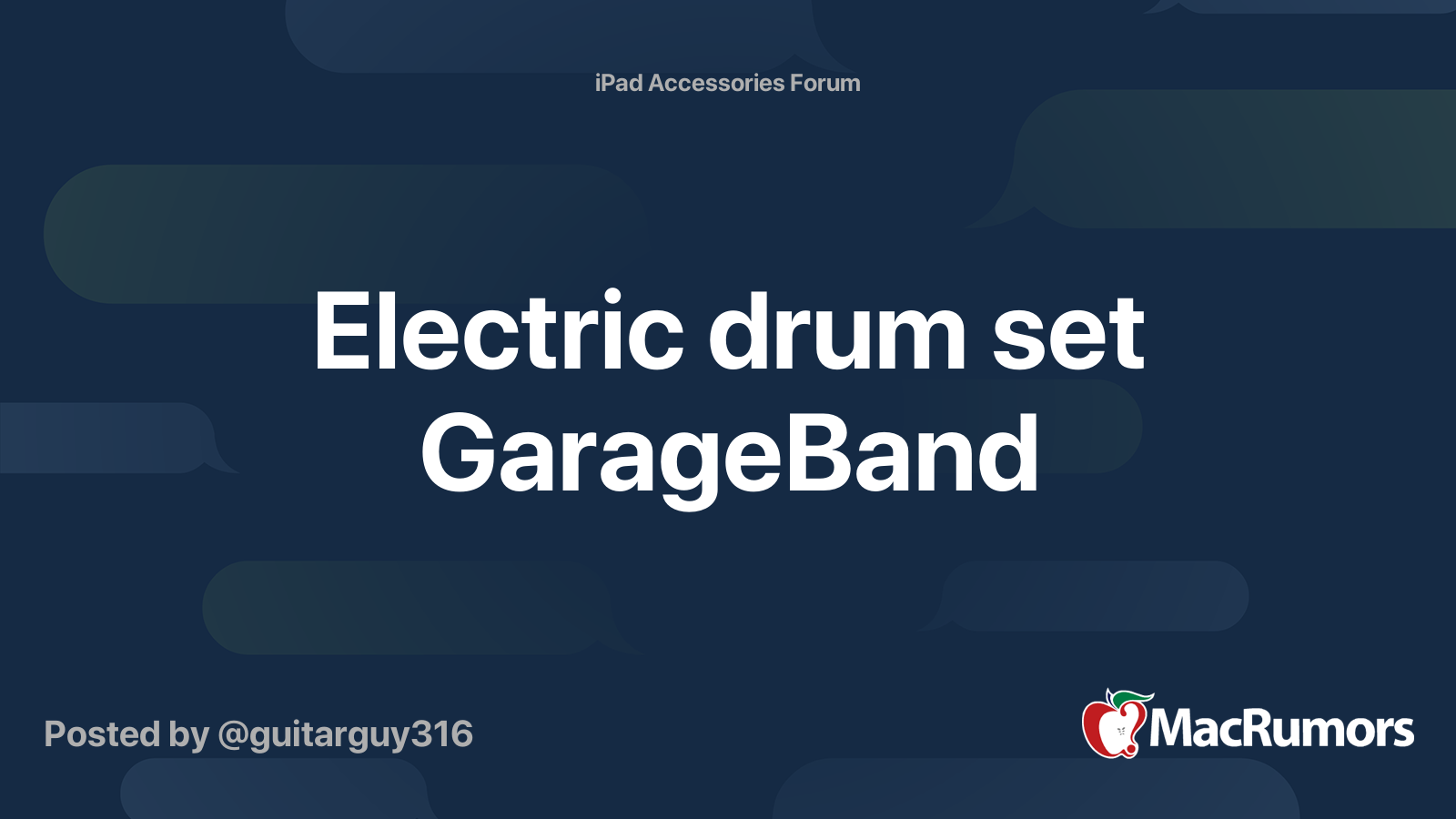 Drum and deals bass garageband