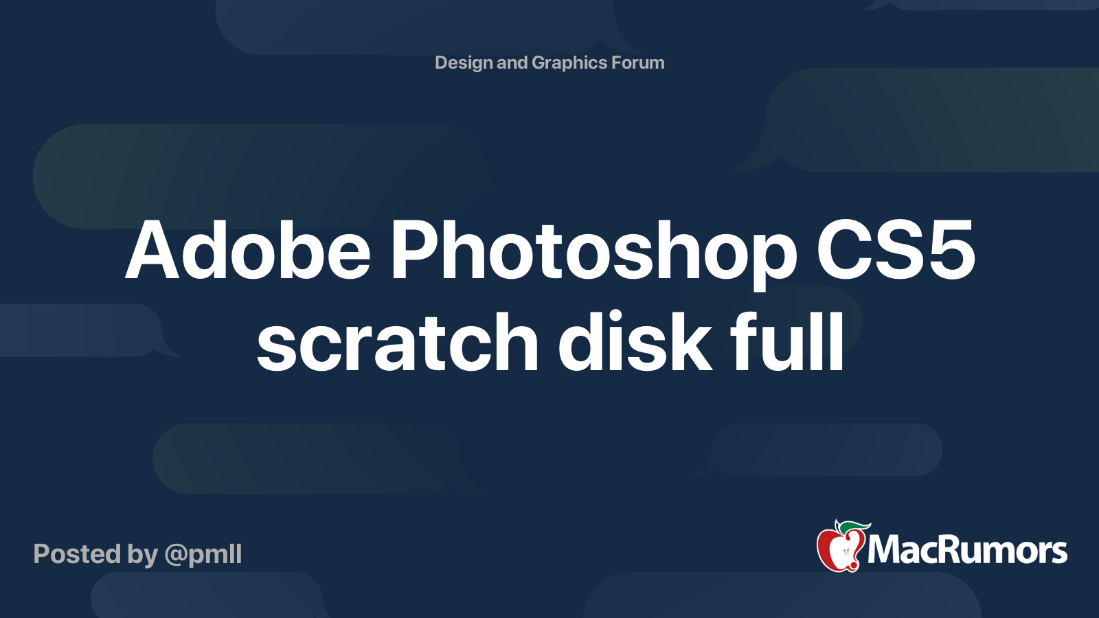 Scratch disk is full photoshop