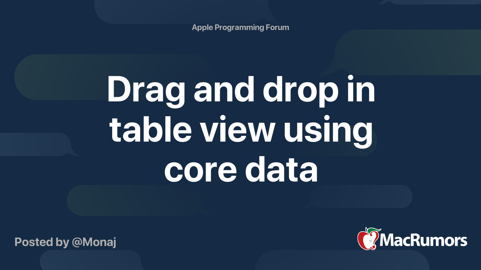 drag-and-drop-in-table-view-using-core-data-macrumors-forums